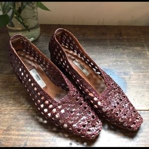 MIISTA TAISSA woven leather heel size 9.5